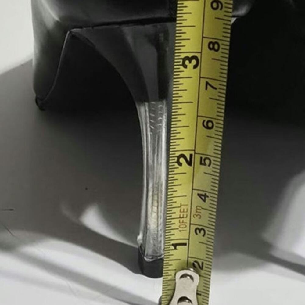 Vintage Chanel black & white square Toe pumps sz 38.5 /7.5 - Picture 9 of 9